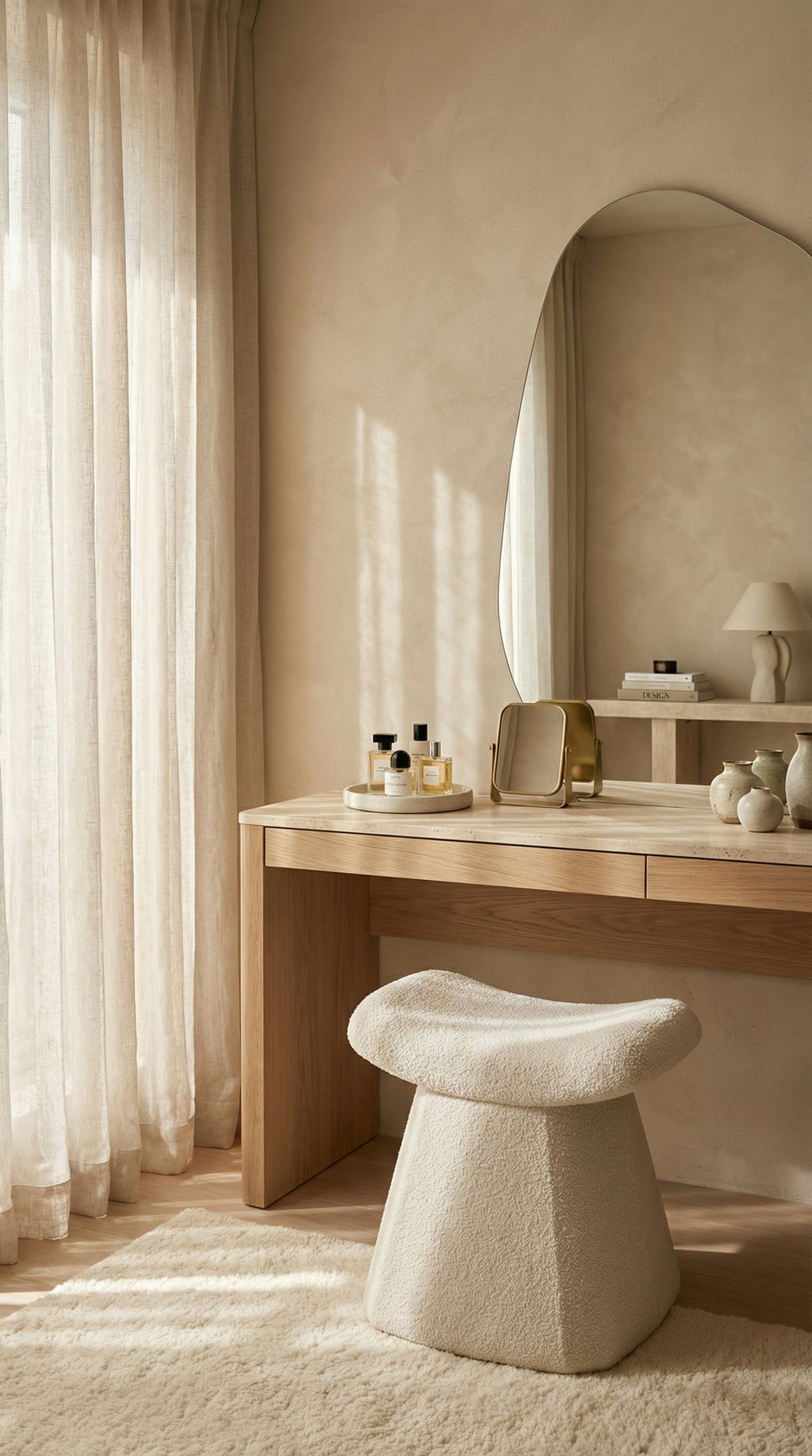 Linea Sculpt Vanity Stool