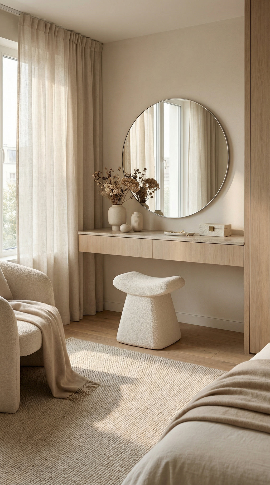 Linea Sculpt Vanity Stool